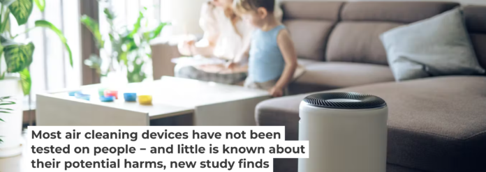 Some portable air cleaners generate chemicals such as ozone, formaldehyde and hydroxyl radicals to kill microbes. ArtistGNDphotography/E+ via Getty Images